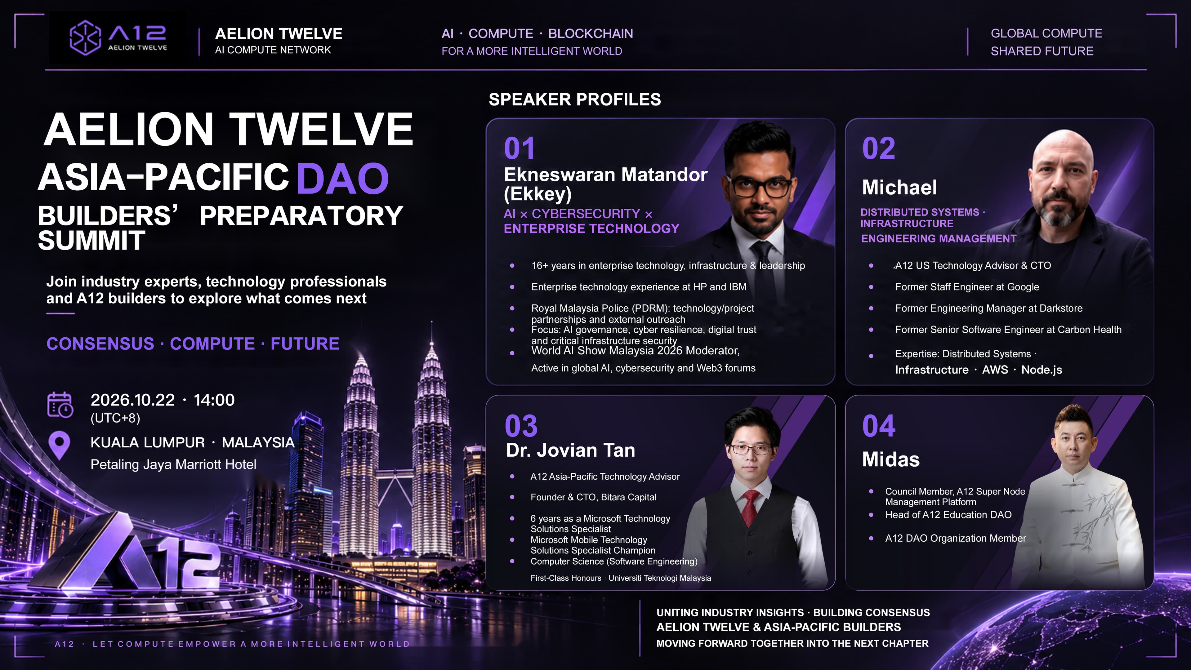 Aelion Twelve Asia-Pacific DAO Builders' Preparatory Summit — event poster